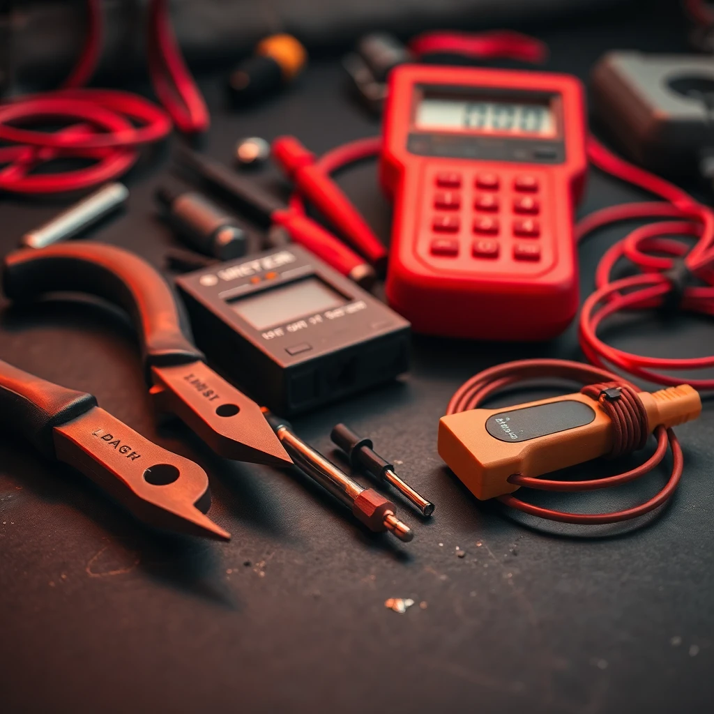 Electrical repair tools and workspace in Rustenburg